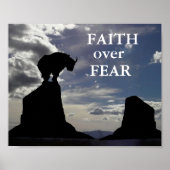 Inspirationsglauben über ein Fechtposter Poster (Vorne)