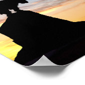 Inspirationsglauben über ein Fechtposter Poster (Ecke)