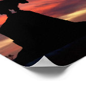 Inspirationsglauben über ein Fechtposter Poster (Ecke)