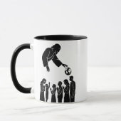 Inspirationsgott Erreichbarkeit zur Erde Schwarz & Tasse (Links)