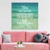 Inspirationsgott ist bereits Christliches Zitat Leinwanddruck (Insitu (Wohnzimmer))