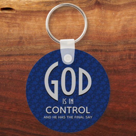 InspirationsGOTT IST IN KONTROLLE Christlich Schlüsselanhänger (Vorderseite)