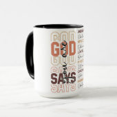 Inspirationsgott sagt, Sie sind Tasse (Vorderseite Links)