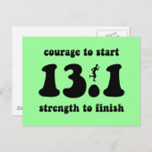 Inspirationshalbmarathon Postkarte (Vorne/Hinten)