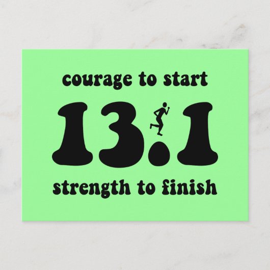 Inspirationshalbmarathon Postkarte (Vorderseite)