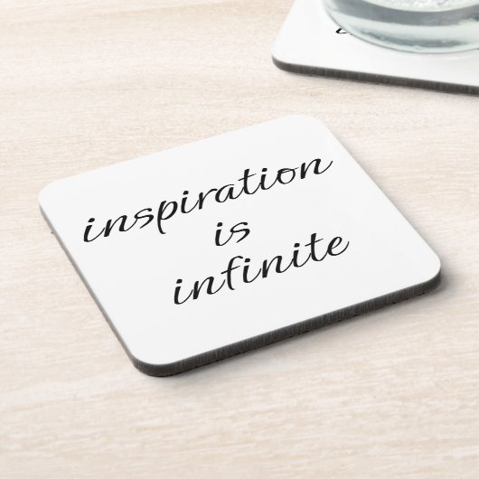 Inspirationsharter Kunststoff-Untersetzer Getränkeuntersetzer (Linke Seite)