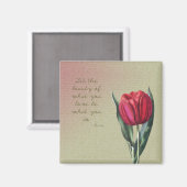 Inspirationshauty Tulip Magnet (Vorderseite/Rückseite)