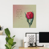 Inspirationshauty Tulip Poster (Heimbüro)