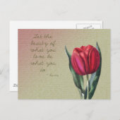 Inspirationshauty Tulip Postkarte (Vorne/Hinten)