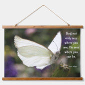 Inspirationshebelband Wandteppich Mit Holzrahmen (Vorne)