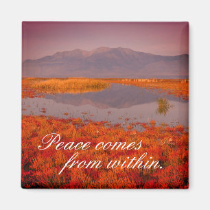 Inspirationsherr "Frieden" in der Utah-Landschaft Magnet
