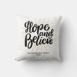 Inspirationsherstellung und Glaube Zitat maßgeschn Kissen