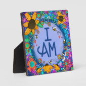 Inspirationsherum Blütenblume ich zitiere Fotoplatte (Vorderseite)