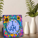 Inspirationsherum Blütenblume ich zitiere Fotoplatte<br><div class="desc">Inspiration Daisy Quote floral Easel Plaque - hübsche, skurrile und stilvolle Kunstwerke, die zum inspirier und Aufheben geschaffen wurden. Farbenfrohe niedliche Hummeln, hübsches Blumendesign verleiht Ihrem Tag ein angenehmes Ambiente. Diese hübschen ich bin einfach Plaques machen große inspirierende Feste für Familie, Freunde, Mitarbeiter, Lehrer, etc.. Das waren beliebte Beileid-Geschenke. Modernere,...</div>