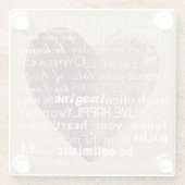 Inspirationsherz für Wasserfarben Glasuntersetzer (Rückseite)