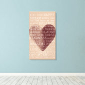 Inspirationsherz für Wasserfarben Leinwanddruck (Insitu (Holzboden))