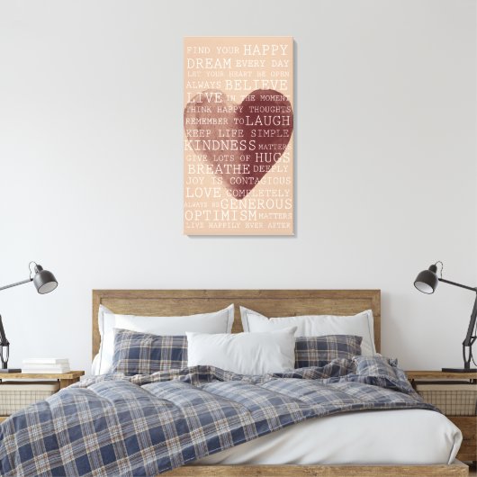 Inspirationsherz für Wasserfarben Leinwanddruck (Insitu (Schlafzimmer))