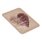 Inspirationsherz für Wasserfarben Magnet (Rechte Seite)