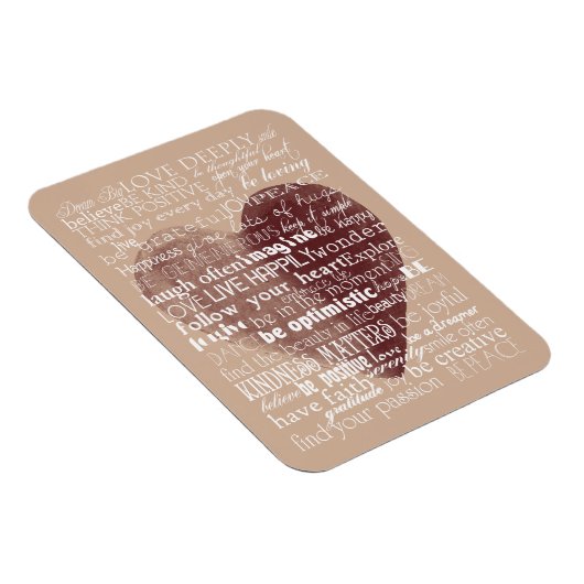 Inspirationsherz für Wasserfarben Magnet (Rechte Seite)