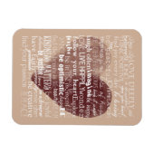 Inspirationsherz für Wasserfarben Magnet (Horizontal)