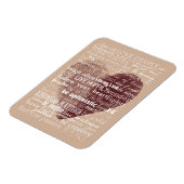 Inspirationsherz für Wasserfarben Magnet (Linke Seite)