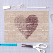 Inspirationsherz für Wasserfarben Seidenpapier (Handwerk)