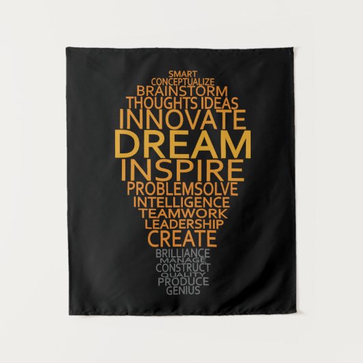 Inspirationsherzbänder Wandteppich (Vorderseite)