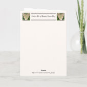 Inspirationshet-Well-Card mit rosa Hydrangea Karte (Rückseite)