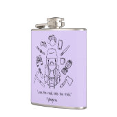 Inspirationshilfende Vinyl-Wrap Flachmann (Links)