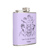 Inspirationshilfende Vinyl-Wrap Flachmann (Rechts)