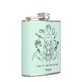 Inspirationshilfende Vinyl-Wrap Flachmann (Rechts)