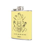 Inspirationshilfende Vinyl-Wrap Flachmann (Links)