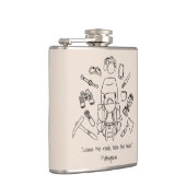 Inspirationshilfende Vinyl-Wrap Flachmann (Rechts)