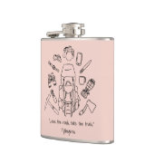 Inspirationshilfende Vinyl-Wrap Flachmann (Links)