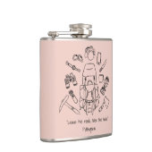 Inspirationshilfende Vinyl-Wrap Flachmann (Rechts)