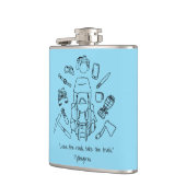 Inspirationshilfende Vinyl-Wrap Flachmann (Links)