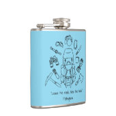 Inspirationshilfende Vinyl-Wrap Flachmann (Rechts)