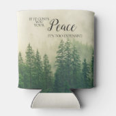 Inspirationshisty Foggy Mountains Forest Peace Dosenkühler (Rückseite)