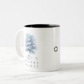 Inspirationshöhe sprießt ewiger Vintager Baum Zweifarbige Tasse (Vorderseite Links)