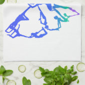 Inspirationshyoga-Posen Schmetterling Neue Anfänge Handtuch (Gefaltet)