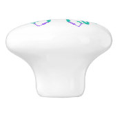 Inspirationshyoga-Posen Schmetterling Neue Anfänge Keramikknauf (Seitenansicht)