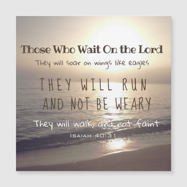 Inspirationsinterne Christliche religiöse Schrifte Magnetkarte (Vorderseite)