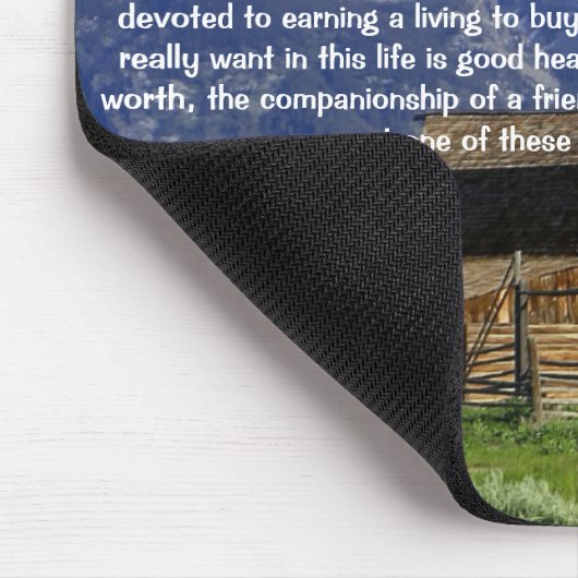 Inspirationsinterne Ironien des Lebens Mousepad (Ecke)