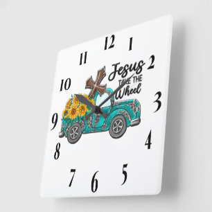 Inspirationsinterne Sonnenblume/LKW-Verbreitung Quadratische Wanduhr