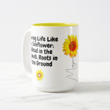 Inspirationsinterne Sonnenblumencoffee-Tasse (einm