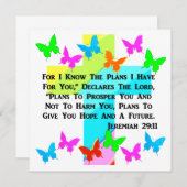 INSPIRATIONSJEREMIAH 29:11 CHRISTLICH EINLADUNG (Vorne/Hinten)