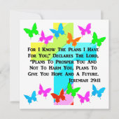 INSPIRATIONSJEREMIAH 29:11 CHRISTLICH EINLADUNG (Vorderseite)