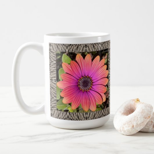 Inspirationskaffee-Tasse mit brillanten Gazanias Kaffeetasse (Mit Donut)