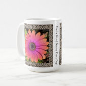 Inspirationskaffee-Tasse mit brillanten Gazanias Kaffeetasse (Vorderseite Links)