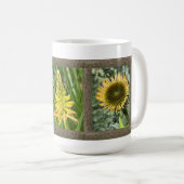Inspirationskaffee-Tasse mit gelben Blumen Kaffeetasse (VorderseiteRechts)